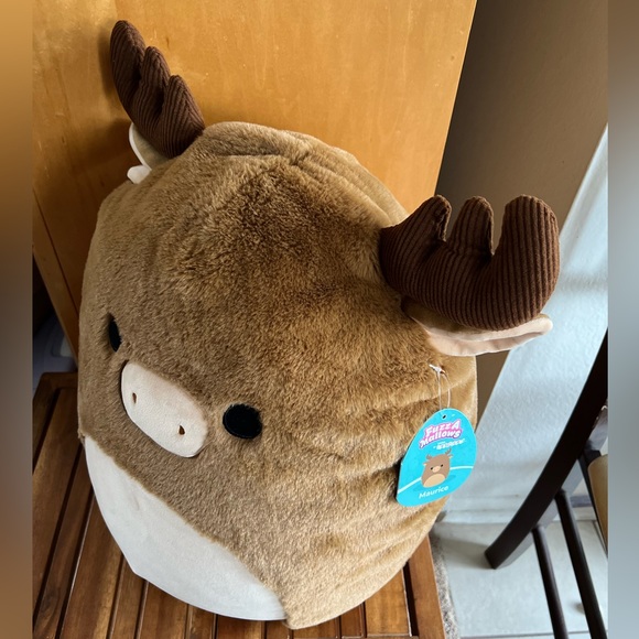 NWT 16” Maurice Moose Fuzz-A-Mallow Squishmallow fuzzy plush corduroy antlers - Picture 3 of 8